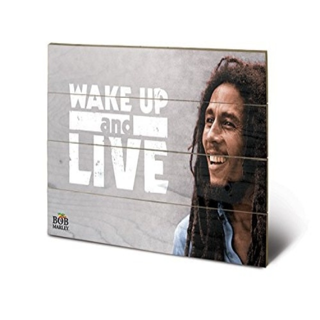 Bob Marley (Wake Up & Live) - Wood Panel by Tesco - Marketplace ...
