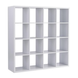 HOMCOM 3 Tier Bookshelf, Modern Cube Bookcase with 9 Open Storage ...