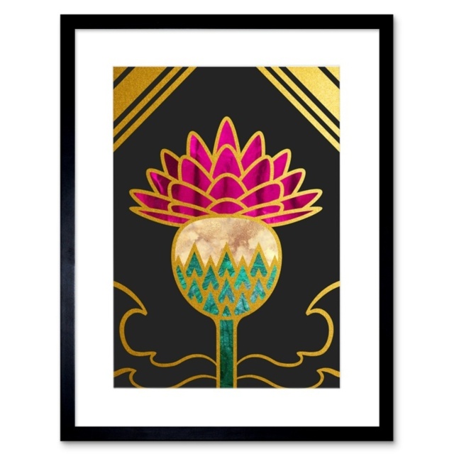 Grußkarte „Scottish Thistle“ – Blanko, Hochwertiges Papier, Für Geburtstag, Dank Oder Glückwunsch – 17,5 X 12,5 Cm
