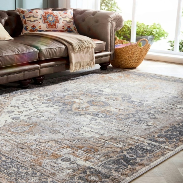 Origins Alexandra Rug Cream/grey 160X230 by Tesco - Marketplace ...
