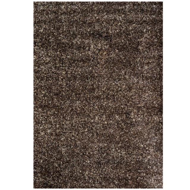 Kukoon Chocolate Brown Mottled Shaggy Living Room Area Rug 200Cm X ...