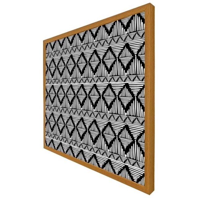 Geometric Line Pattern (Picutre Frame) Brown - Oak - Xs by Tesco ...