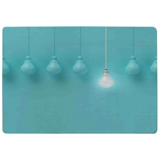Light Bulb Rug Blue Bulbs Rug Blue - L by Tesco - Marketplace | ufurnish.com