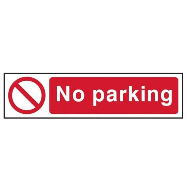 Scan Sign Color:red Scan sign: no parking - multi colour - 200 x 50mm by Tesco ...