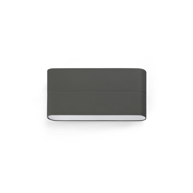 Aday Led Outdoor Large Up Down Wall Light Dark Grey Ip54 by Tesco ...