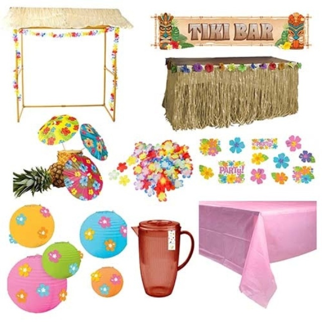 Hibiscus Hawaiian Tiki Bar Decoration Kit by Tesco - Marketplace ...