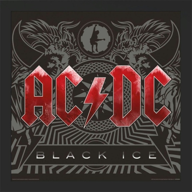 Ac/dc (Black Ice) Framed 31.5X31.5Cm Album Cover Print by Tesco ...