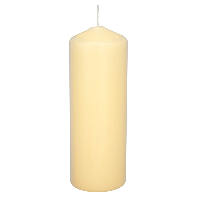 Tesco Unfragranced Large Pillar Candle Ivory by Tesco
