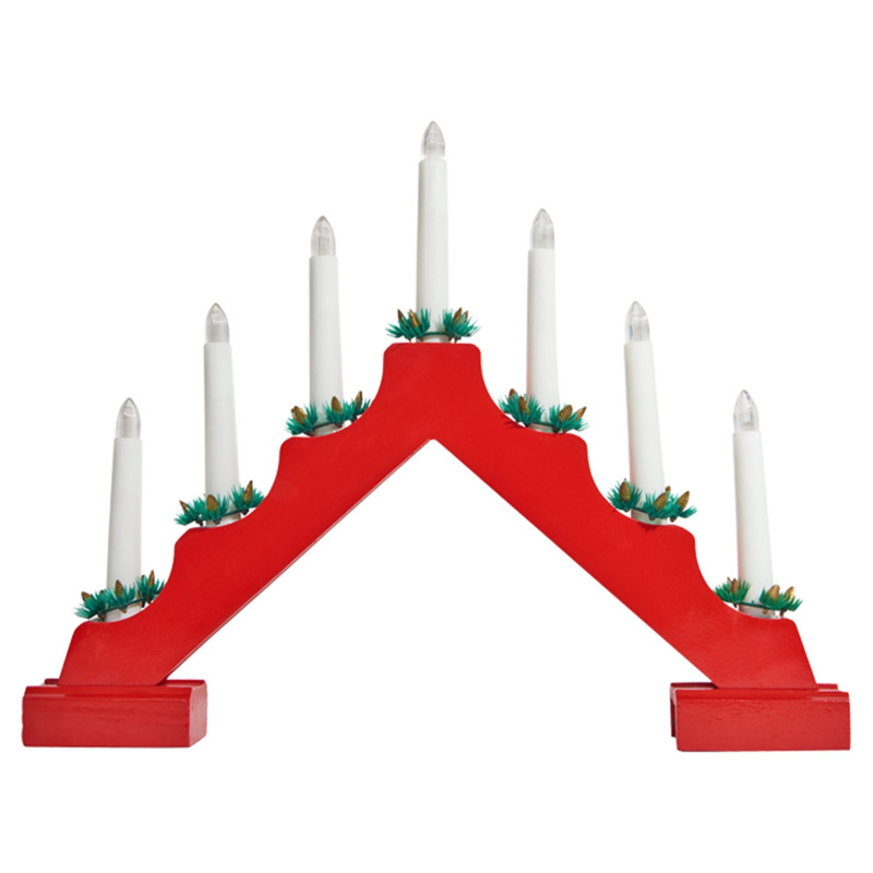 Tesco 7 Warm White Lights Candle Bridge Battery Powered, Suitable For