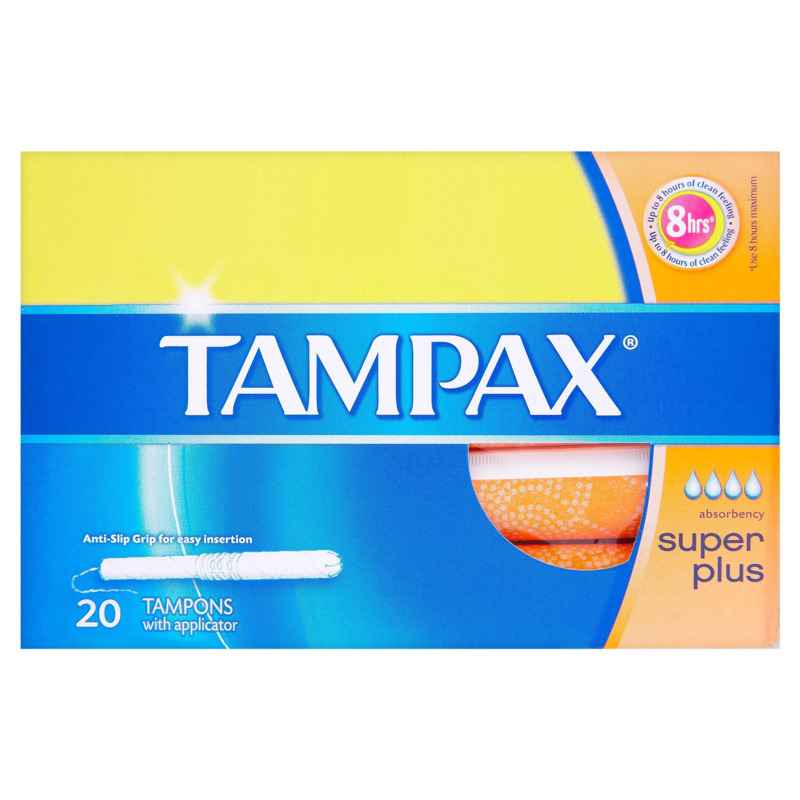 Tampax Blue Box 20'S Super Plus Pump 1.88 by Tesco