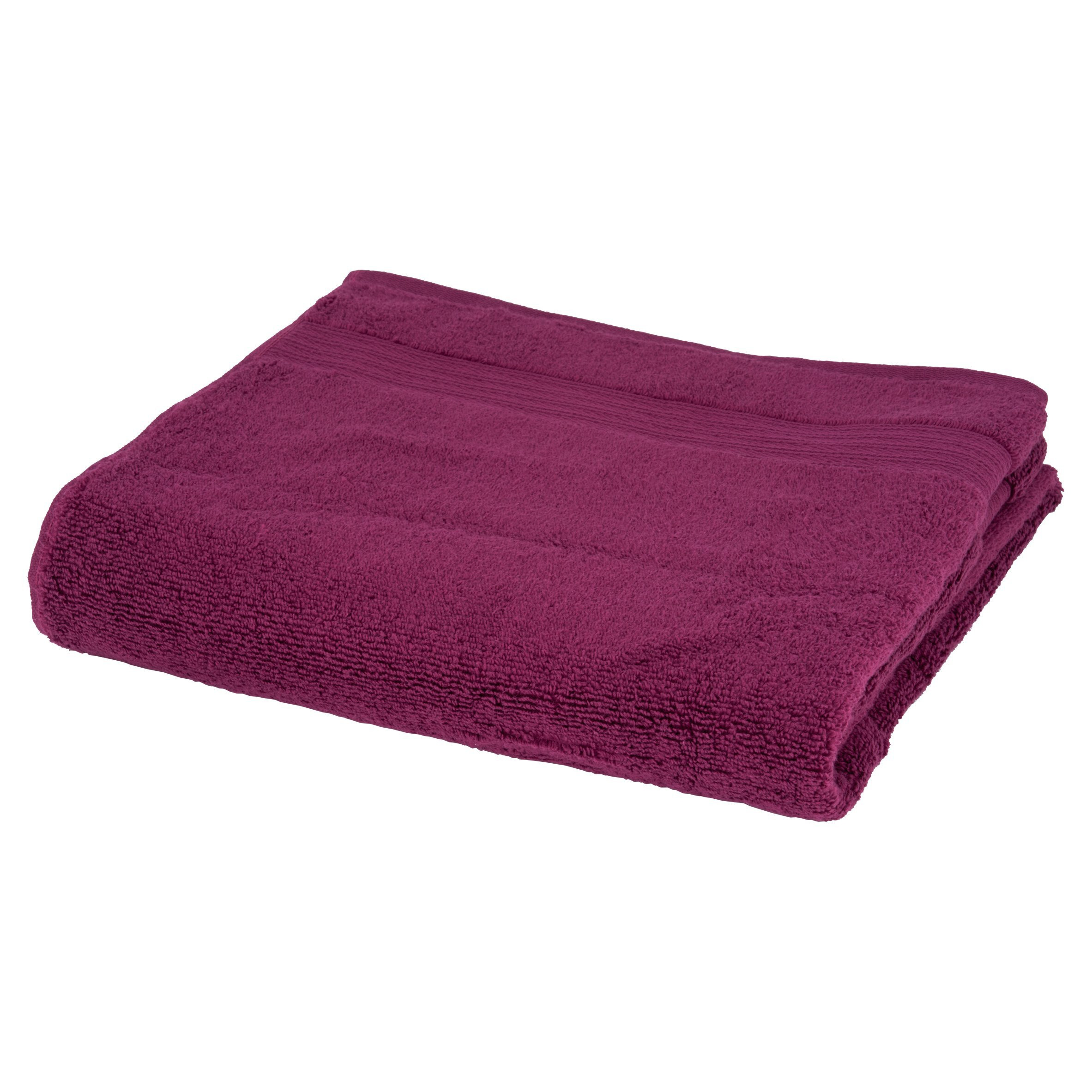 Tesco Cranberry Supersoft Cotton Bath Towel by Tesco | ufurnish.com