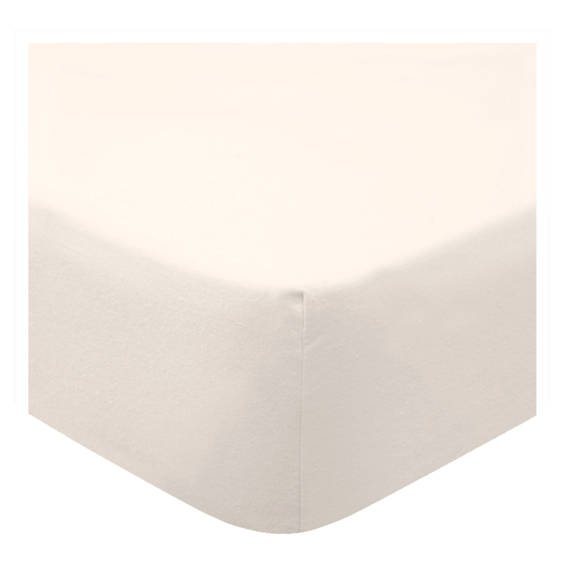 Tesco Oatmeal Brushed Fitted Sheet King Size by Tesco