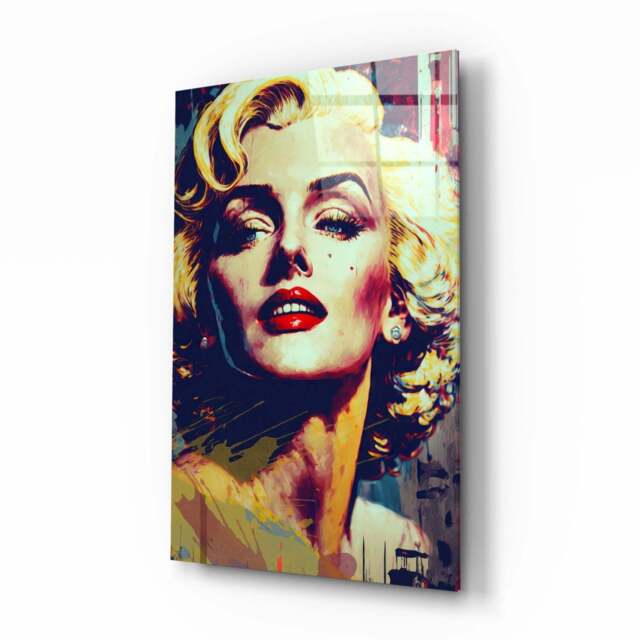 Marilyn Monroe Glass Wall Art -- Designer Collection - - That Home Shop ...