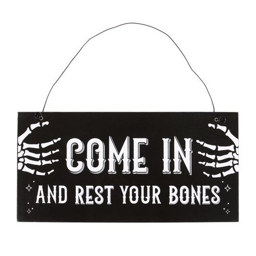 Come In and Rest Your Bones Hanging Sign - - That Home Shop by That ...