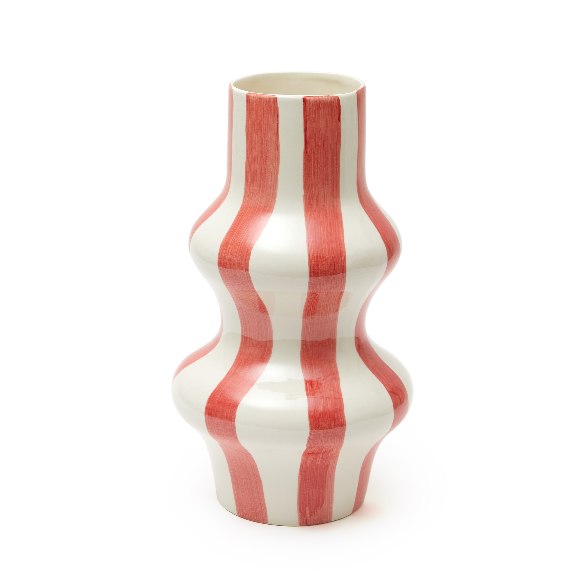 Escapism Stripe Vase Apricot By The Conran Shop by The Conran Shop