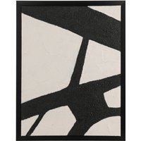 EGLO Roberval Set of Two Hand-Painted BlackWhite Canvases - black ...