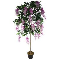 Artificial Light Pink Wisteria Tree - Pink by The Range | ufurnish.com