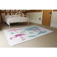 Palm Flamingo Designer Rug - Pink / 230cm by The Range | ufurnish.com