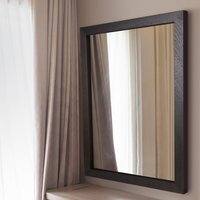 Bologna Modern Italian Wooden Rich Brown Wall Mirror - Dark Brown by ...