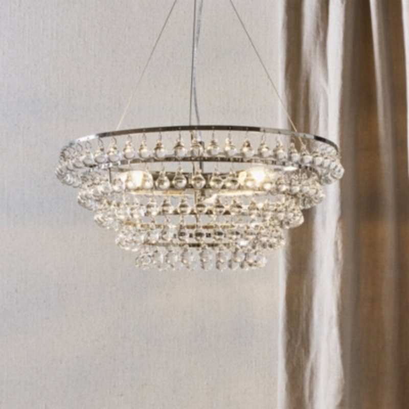 Clear Glass Orb Chandelier Elegant Statement Design by The White