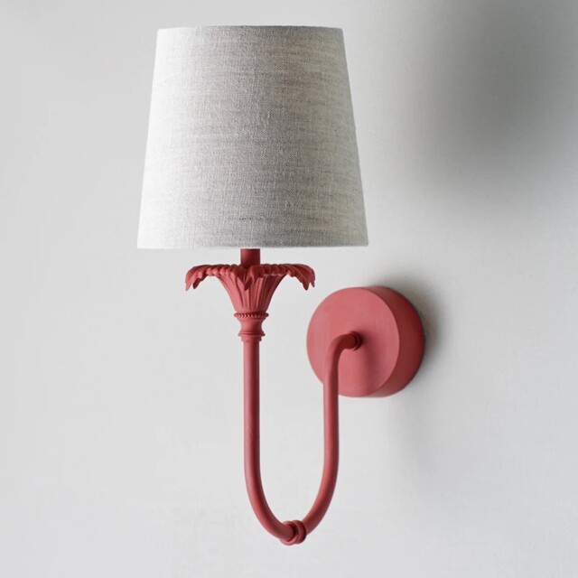 Porta Romana I Edith Wall Light - Indian Red by Tobias Oliver ...