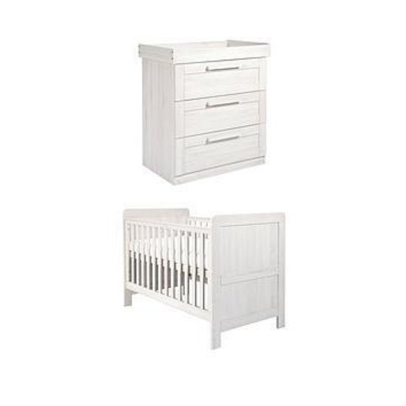 Mamas & Papas Atlas Cot Bed & Dresser, One Colour by Very