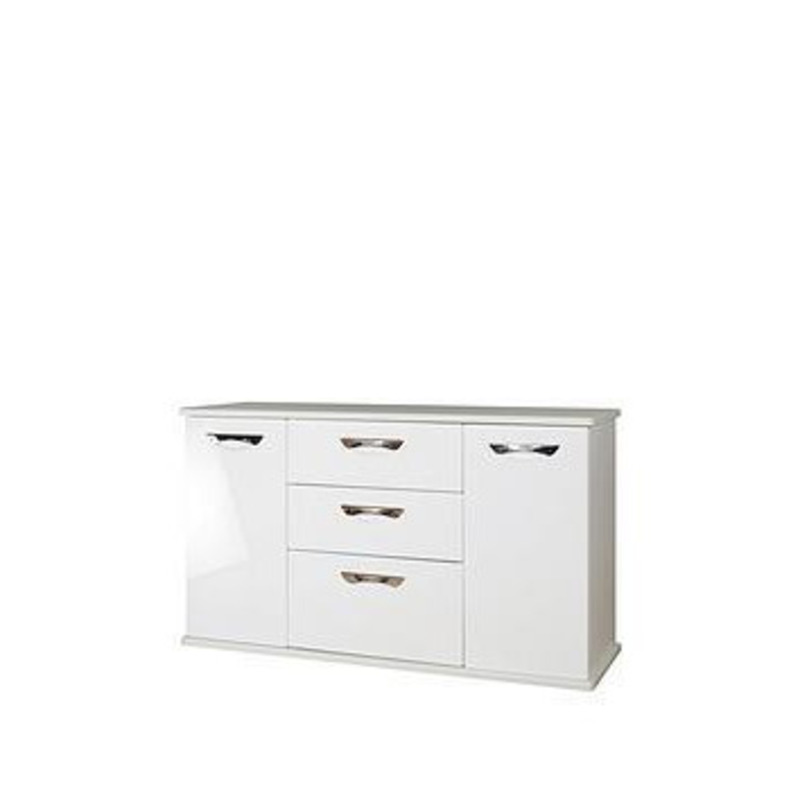 Swift Neptune Ready Assembled High Gloss Large Sideboard White by