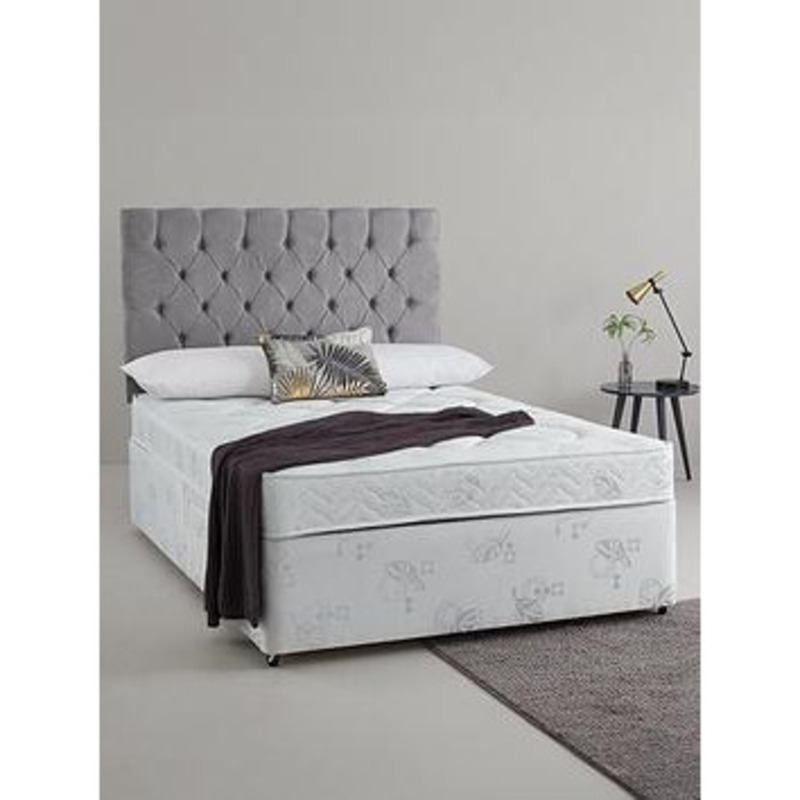Airsprung New Victoria Ortho Divan Bed With Storage Options White by