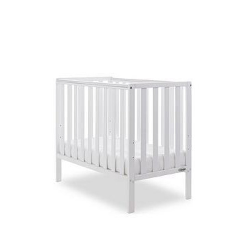 Obaby Bantam Space Saver Cot Bed & Mattress, White by Very
