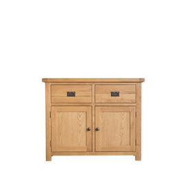 K-Interiors Alana Ready Assembled Solid Wood 2 Door, 2 Drawer Sideboard