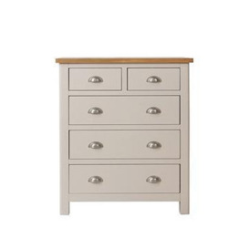 K-Interiors Fontana Ready Assembled Solid Wood 2 + 3 Drawer Chest