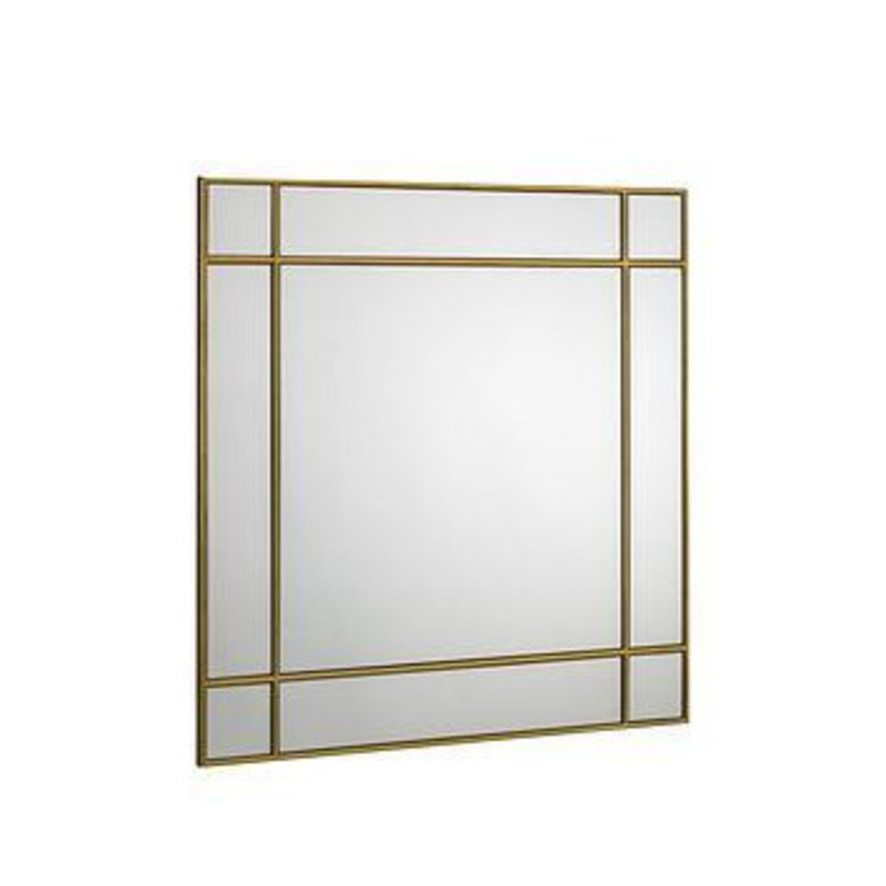 Julian Bowen Fortissimo Gold Square Wall Mirror by Very