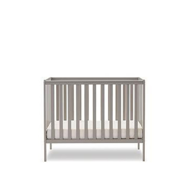 Obaby Bantam Space Saver Cot & Fibre Mattress, Grey by Very