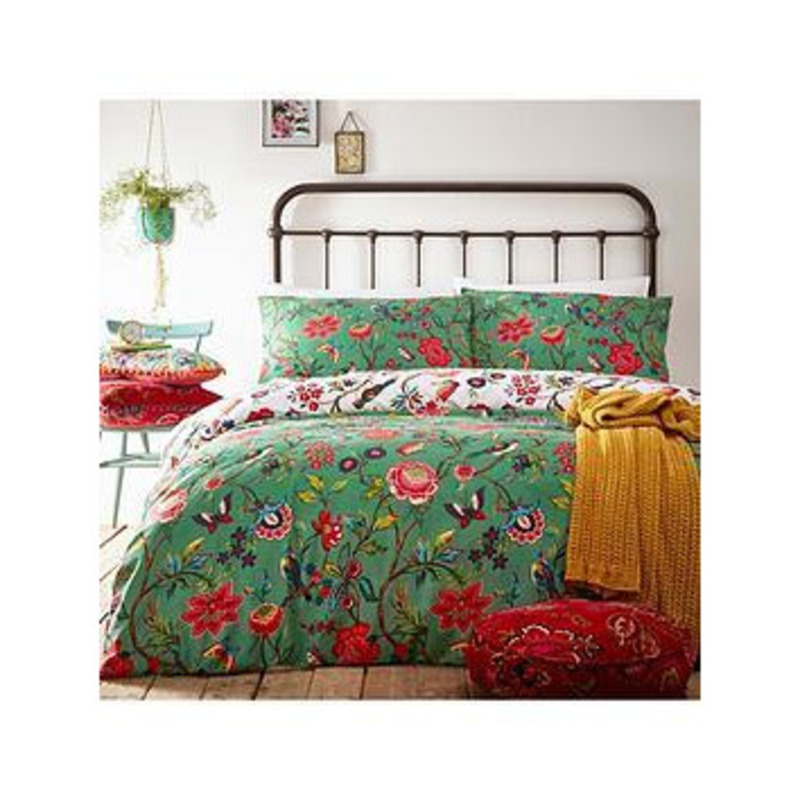 Furn Pomelo Reversible Duvet Cover Set Green by Very