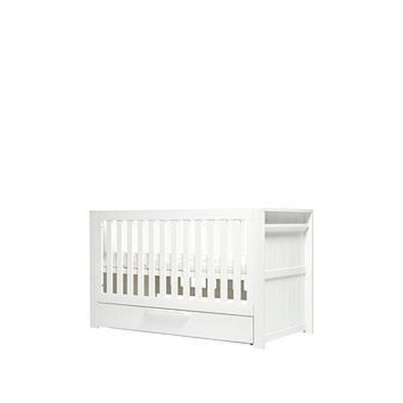 Mamas & Papas Franklin Cot Bed White Wash, White by Very