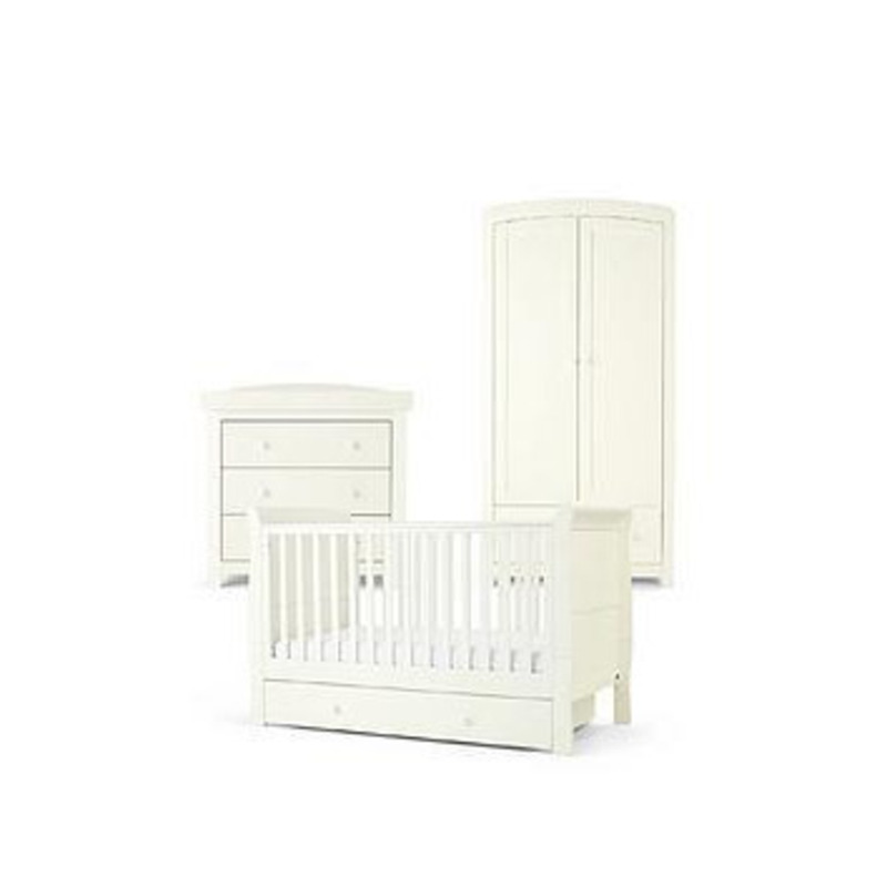 Mamas & Papas Mia Cot Bed Range White, White by Very