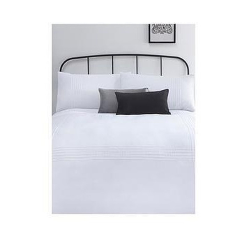 Serene Amalfi White SuperKing Duvet Cover Set by Very
