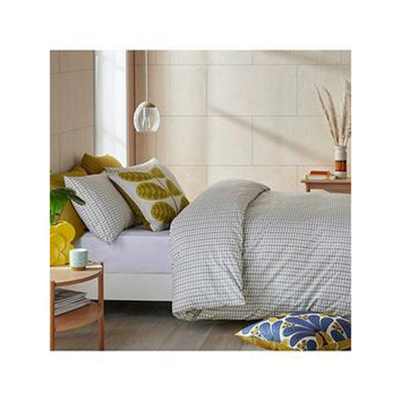 Orla Kiely Tiny Stem Duvet Cover Cool Grey by Very