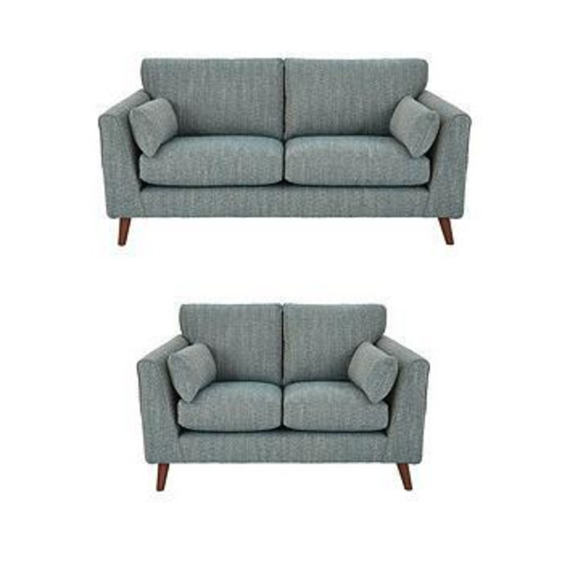 Otis 3 Seater + 2 Seater Tweed Sofa Set (Buy And Save!) by Very