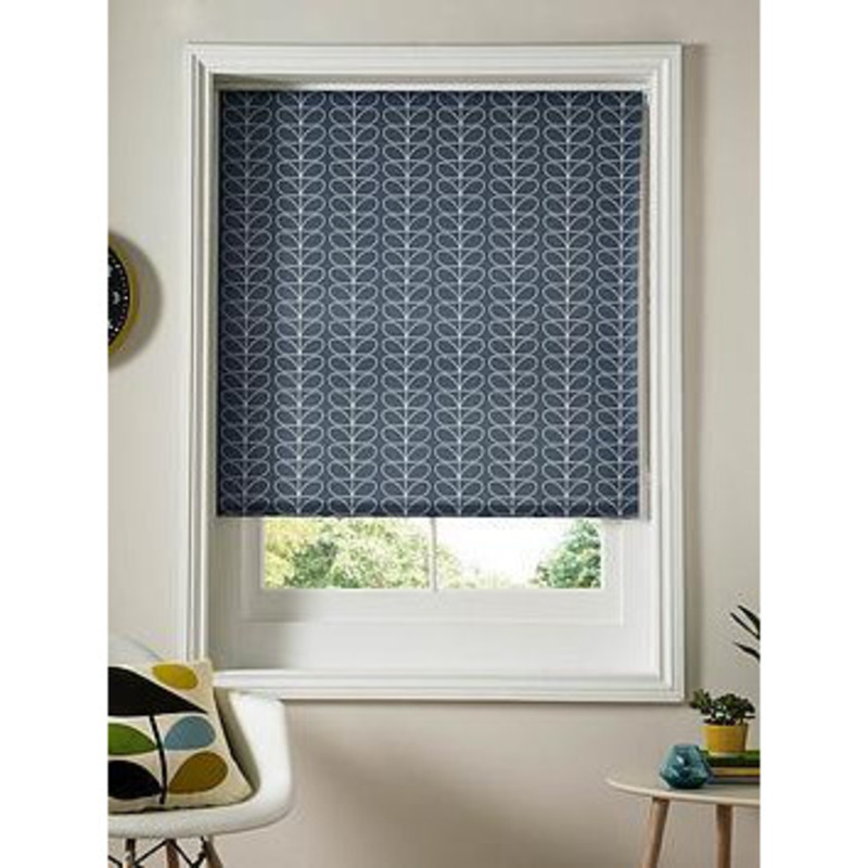 Orla Kiely Linear Stem Roller Blind Whale Blue by Very