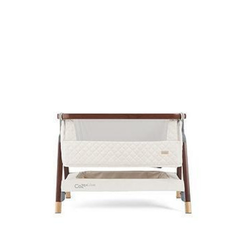 Tutti Bambini CoZee Luxe Bedside Crib Walnut/Cream, Cream by Very