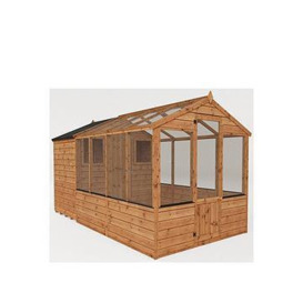 Mercia 12 X 6 Traditional Apex Greenhouse Combi Shed