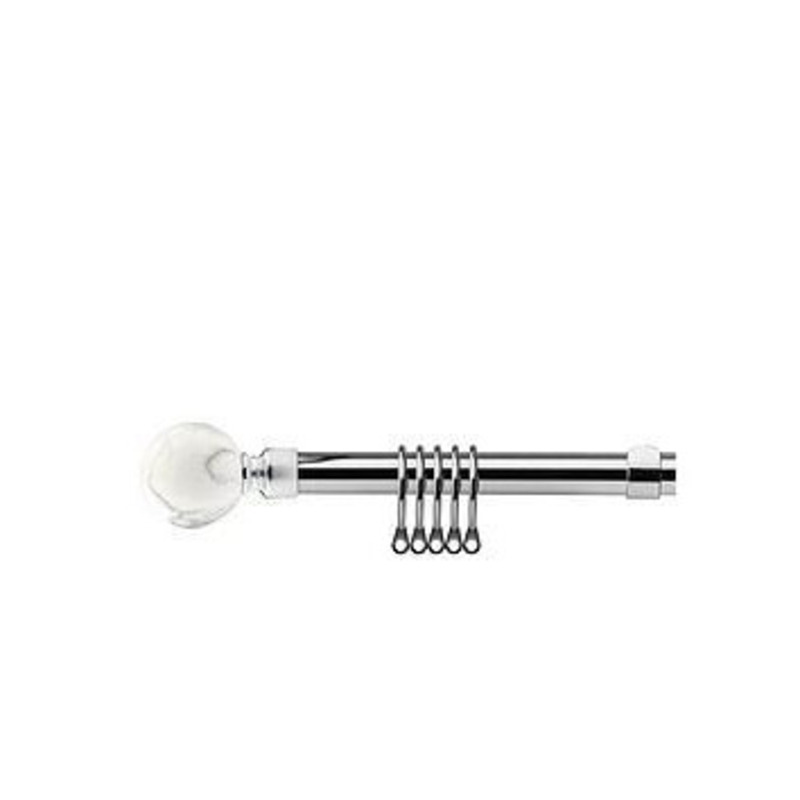 Very Home Extendable Curtain Pole Kit With Marble Ball Finials by Very