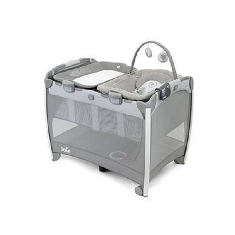 Joie Excursion Change and Bounce Travel Cot Portrait, Grey by Very