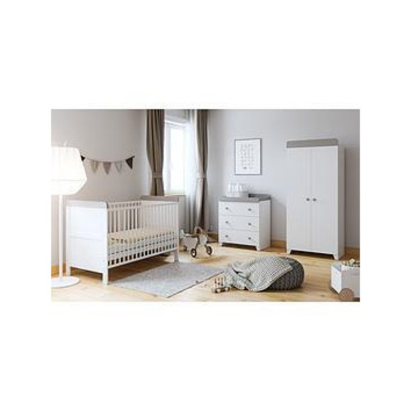 Little Acorns Classic 2Tone 3Piece Furniture Set White/Grey, White