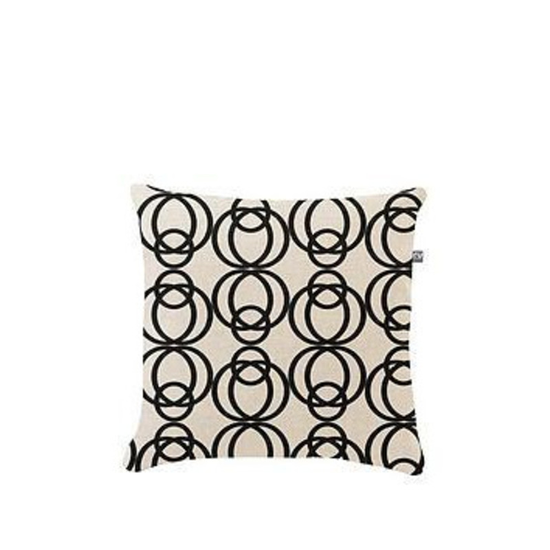 Circle Geo 45Cm Cushion Snug Oat by Very