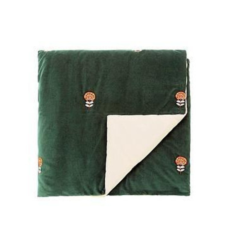 Joules Golden Hour Stripe Throw Green by Very