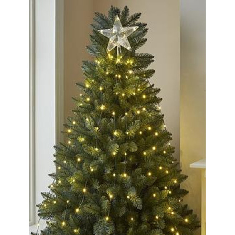 Very Home 190 Warm White Led Easy Christmas Tree Lights With Star