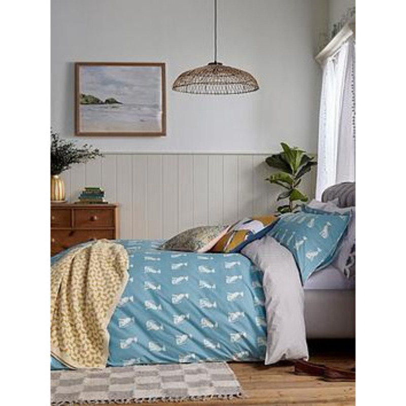 Joules Blockprint Dogs Duvet Cover Set by Very