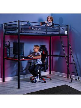 X Rocker Icarus Xl High Sleeper Bed With Gaming Desk by Very | ufurnish.com
